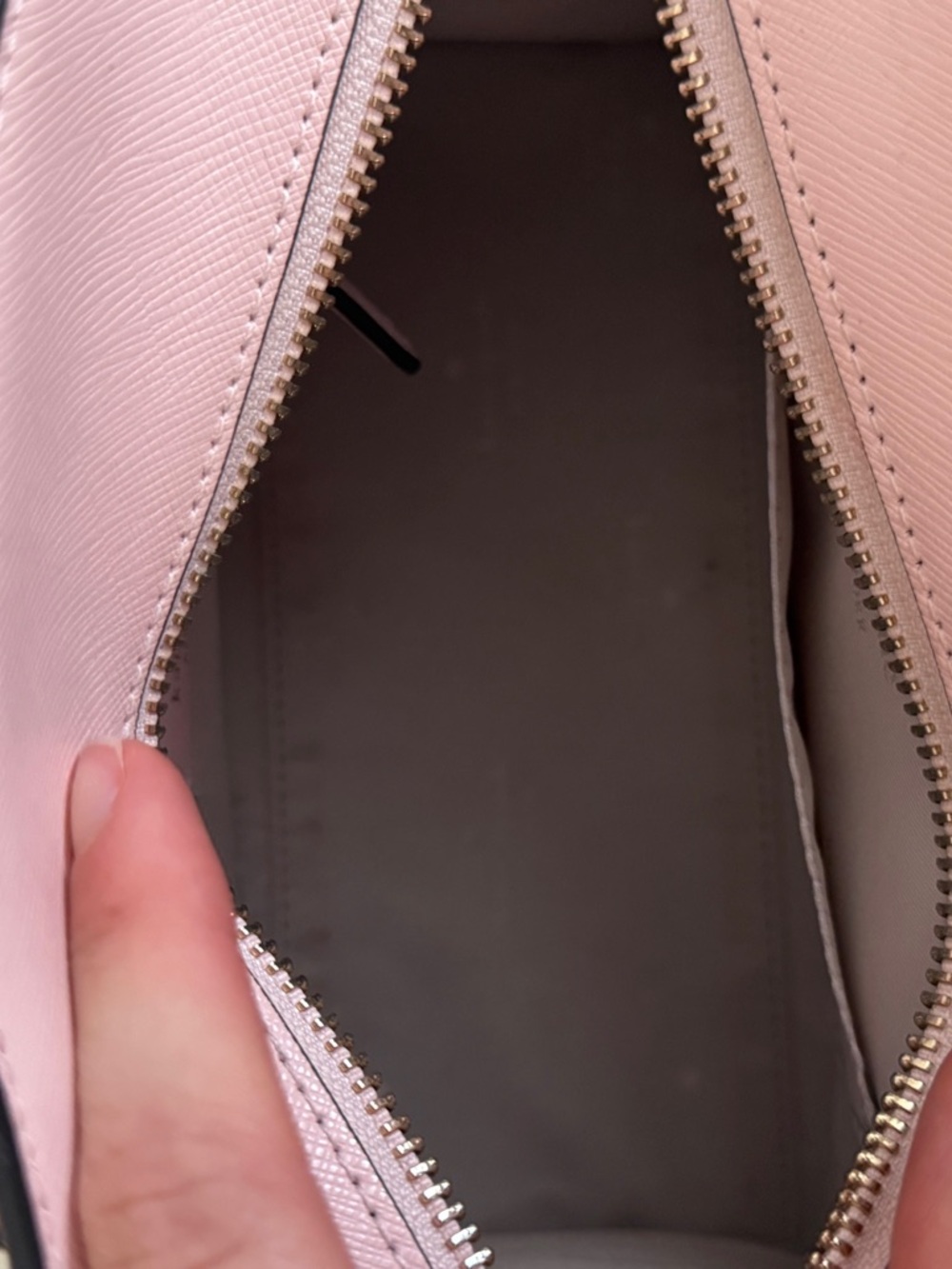 kate spade Pink Saffiano Leather Satchel with Gold Hardware - Picture 4 of 7